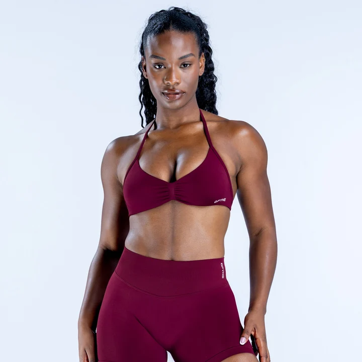 DFYNE Impact Strappy Bra Vino