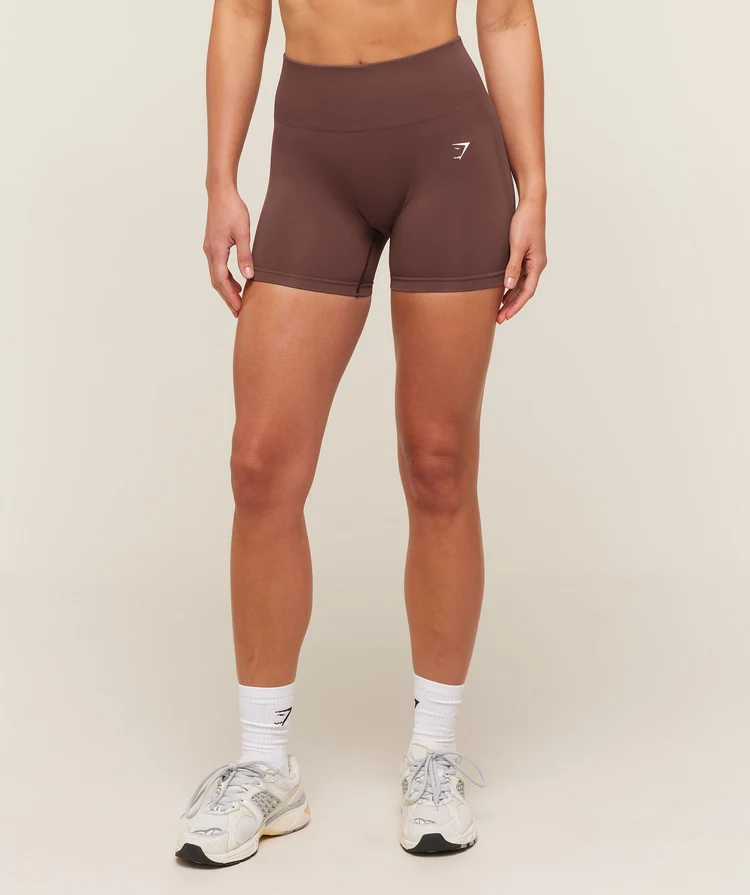 Everyday Seamless Shorts Marrón