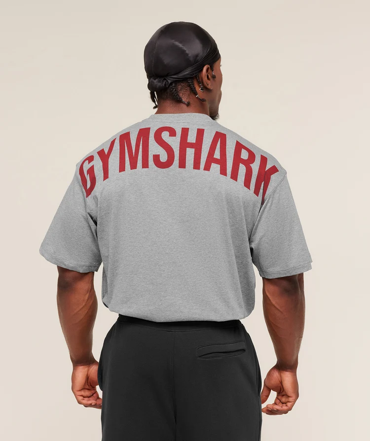 Gymshark Power T-Shirt Gris