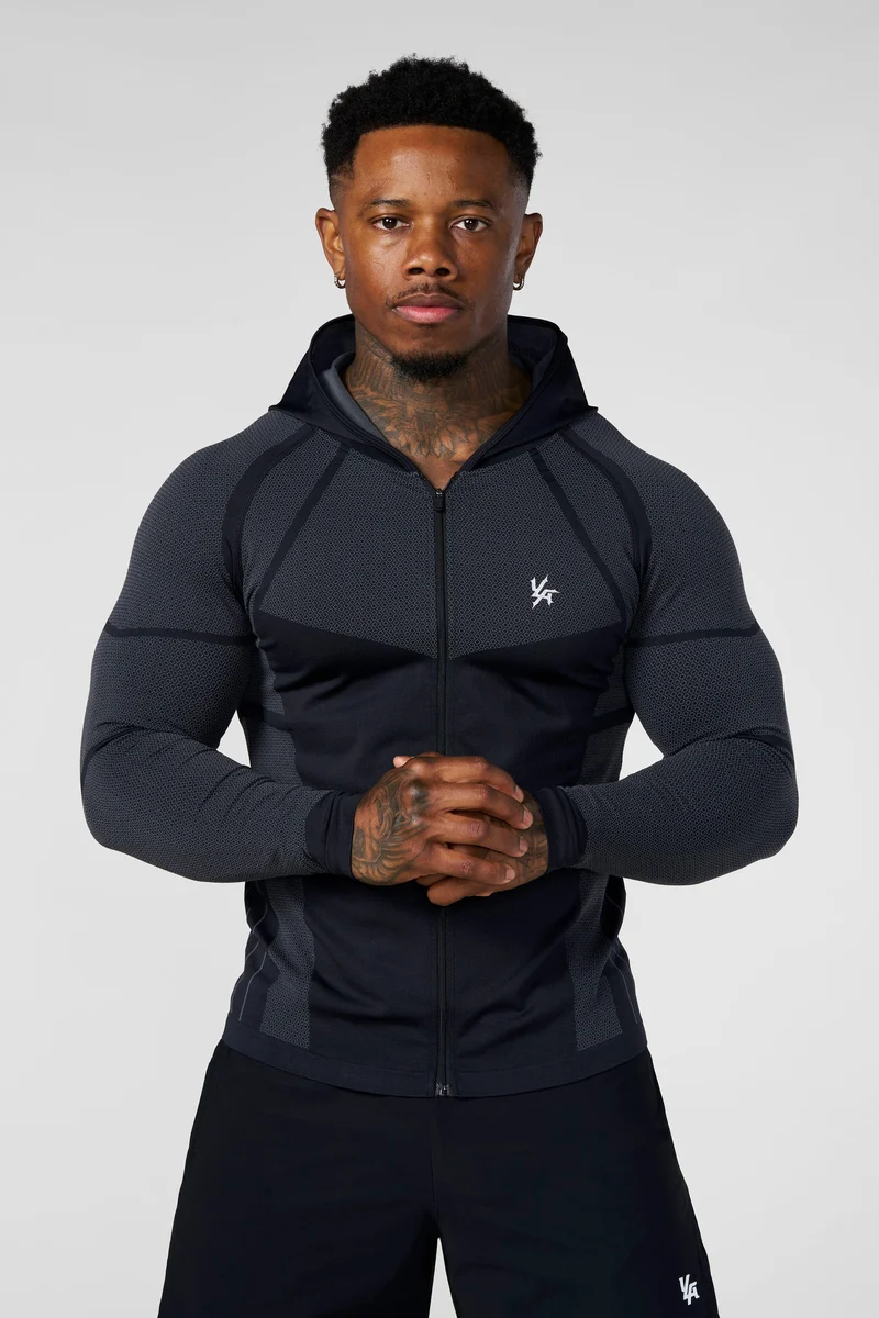 YoungLA Apex Compression Zip-Ups Negro