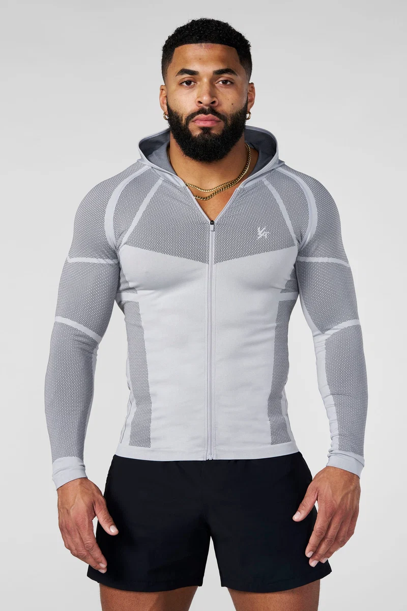 YoungLA Apex Compression Zip-Ups Gris