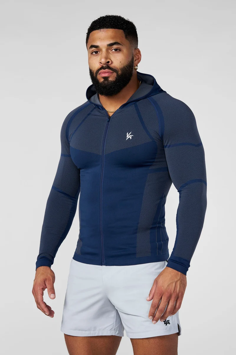 YoungLA Apex Compression Zip-Ups Navy