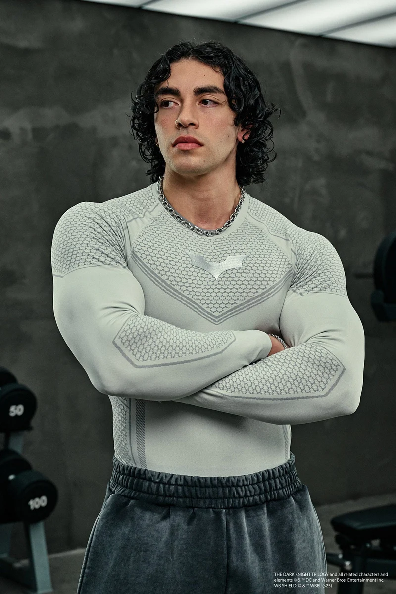 Batman Compression Blanco