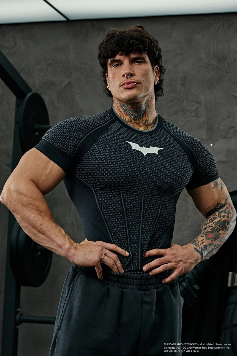 Batman Compression Tees Negro