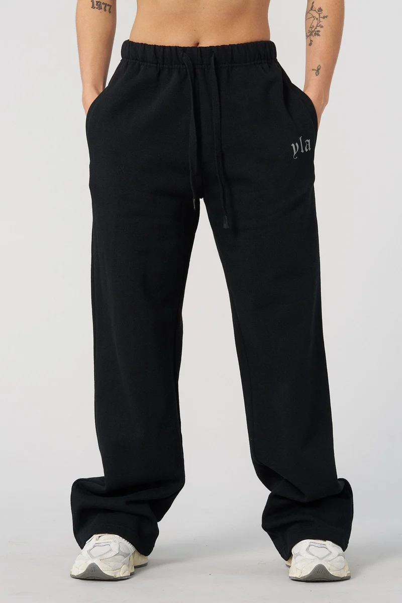 Urban Straight Leg Joggers Negro