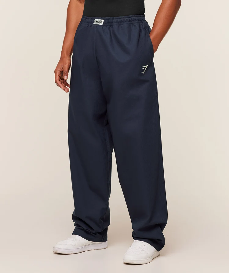 Straight Leg Pumper Pants Navy