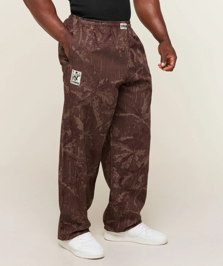 Straight Leg Pumper Pants Negro Floral