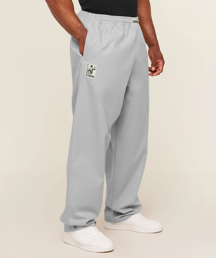 Straight Leg Pumper Pants Gris