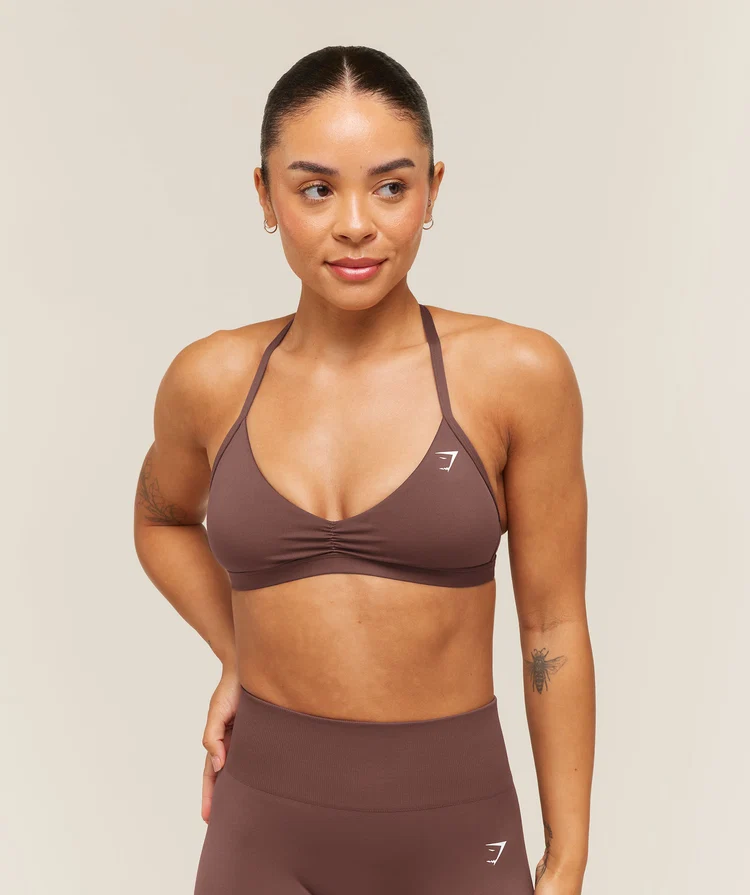Minimal Sports Bra Brown