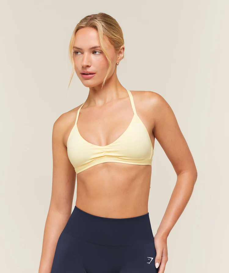 Minimal Sports Bra Yellow