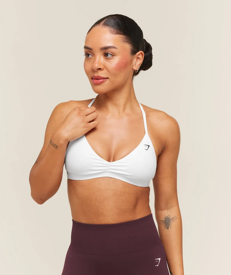 Minimal Sports Bra White